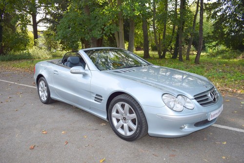 2003/03 Mercedes SL500 Convertible in Chalcedony Blue For Sale