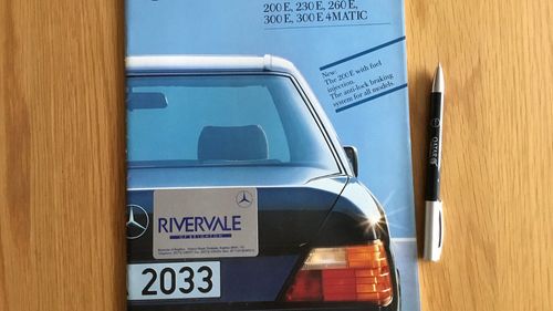 Picture of 1988 Mercedes E class brochure - For Sale