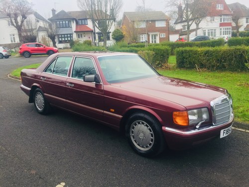 1989 Mercedes 300SE Paget Red 4 owners In vendita