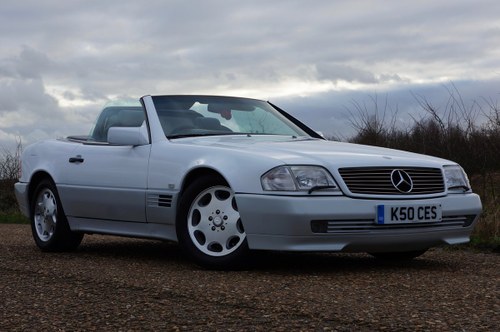 1993 300 SL White/Blue Leather For Sale
