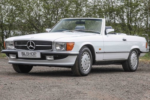 1986 Mercedes-Benz 300SL (R107) #2041 rare Arctic White Low Miles For Sale