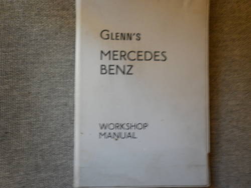 1960 Workshop manual In vendita
