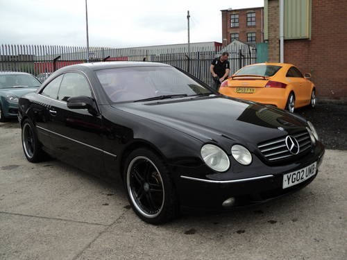 02 MERCEDES 500 CL COUPE AUTOMATIC IN BLACK For Sale