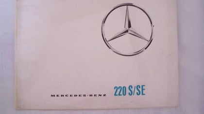 MERCEDES BENZ 220 S/SE FINTAIL SALES BROCHURE 1964