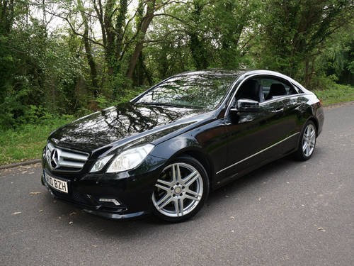2010 MERCEDES E350 CDI AMG SPORT COUPE V6 DIESEL AUTOMATIC BLACK SOLD