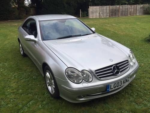 2003 Mercedes CLK 200 Avantgarde; one owner from new SOLD