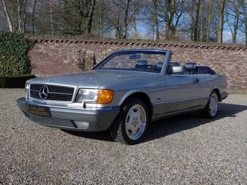 1990 Mercedes Benz 560SEC Straman Convertible  In vendita