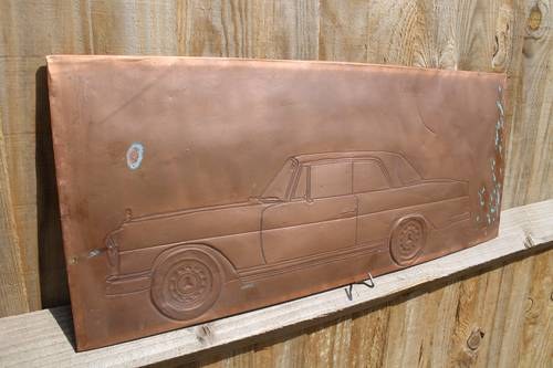1965 Wonderful Hand Tooled Copper Panel Mercedes Benz W111 Coupe SOLD