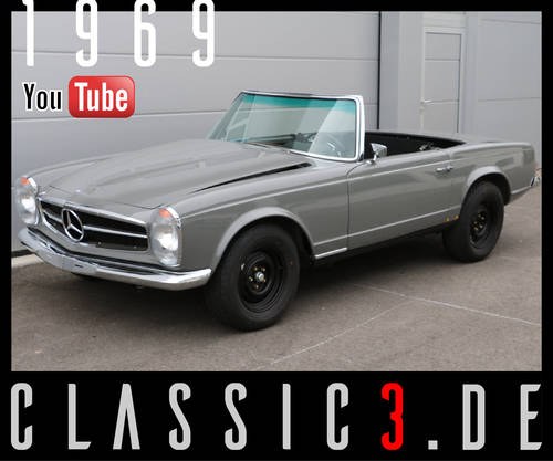 1969 MERCEDES-BENZ 280SL PAGODA AUTOMATIC MATCHING SOLD