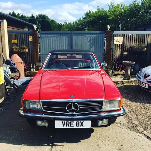 1981 Red Mercedes SL380 Low Mileage For Sale