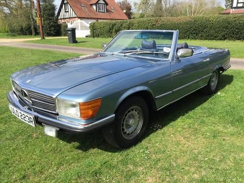 nice 1977 Mercedes 350SL (R107), both tops, MOT March 2018 For Sale