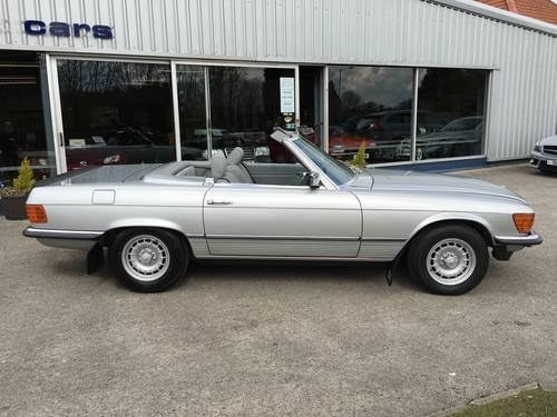 1984 MERCEDES 280SL 107 SERIES ROADSTER WITH HARD TOP SOLD