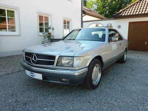 1990 MERCEDES 420 SEC 126 C | History | Board- and Servicebook | For Sale
