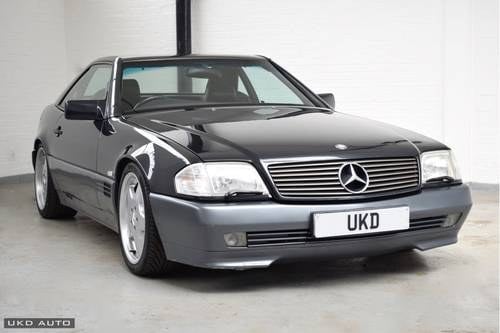 MERCEDES BENZ SL-CLASS R129 SL300 BLACK 1990 WITH AMG WHEELS SOLD