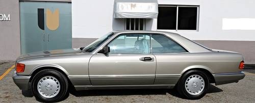 1989 ***Sold*** Mercedes 560 sec LHD, concourse In vendita