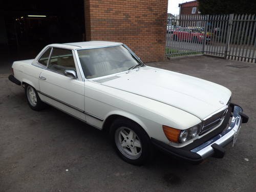 MERCEDES 450SL AUTO LHD CONVERTIBLE(1975)WHITE 95% RUST FREE SOLD