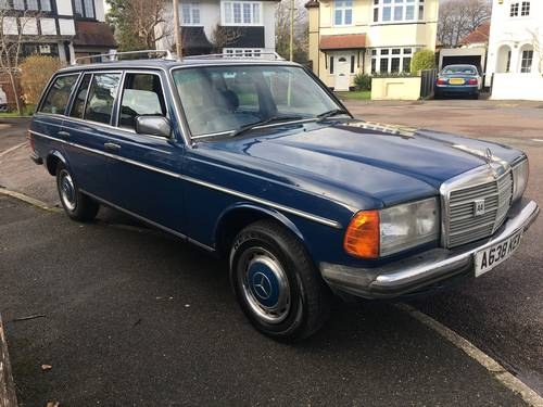 1984 Mercedes 240 Diesel Estate - 1 Owner from new For Sale