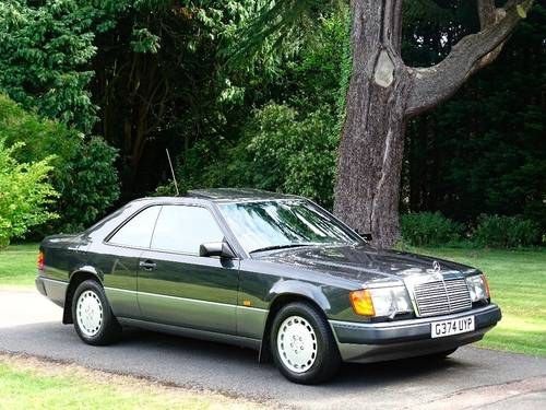1989 VERY LOW MILEAGE MERCEDES 230 CE COUPE SOLD
