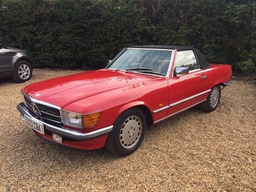 1987 Mercedes 300 SL for sale by auction 16/9 @EAMA NR180WY In vendita all'asta