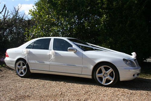 White 2001 Mercedes S500 Wedding Car & Business SOLD