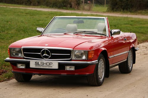 300 SL | 1988 E Registered | Signal Red with Cream Leather  SOLD