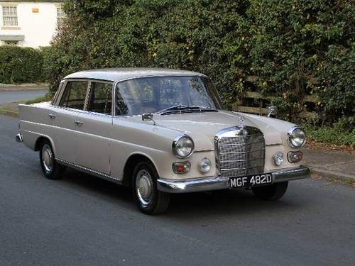 1966 Mercedes Benz 200 Fintail - 39k miles recorded, UK car VENDUTO