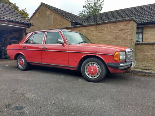 1985 Mercedes 240d saloon 5-speed manual in red wi For Sale