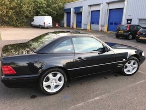 2000 3.2-litre Mercedes SL (R129) in classic Triple Black For Sale by Auction