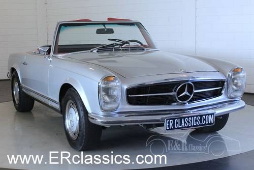Mercedes-Ben 280SL Pagode 1969 Silver Grey with red interior For Sale