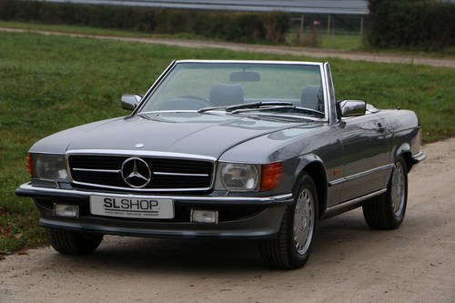 300 SL | 1987 D Registered | Pearl Grey with Blue MB Tex SOLD
