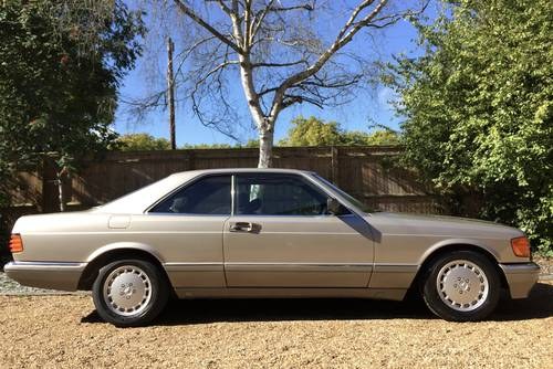 1989/F - Mercedes 500SEC C126 coupe. FSH. 2 owners. Warranty For Sale