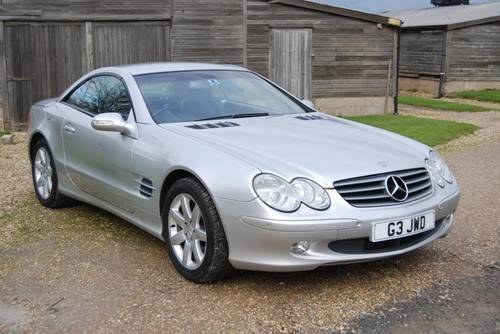 2003 Mercedes SL500 (R230), Silver/Anthracite, History, 90k, VGC VENDUTO