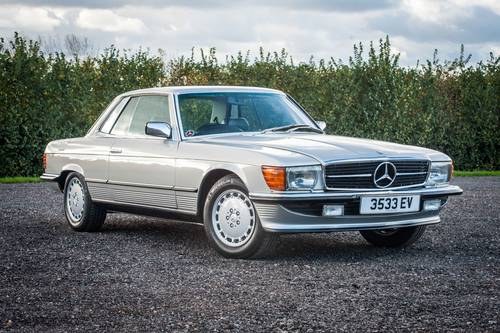 1981 Mercedes-Benz C107 380SLC - Silver With Navy Leather SOLD