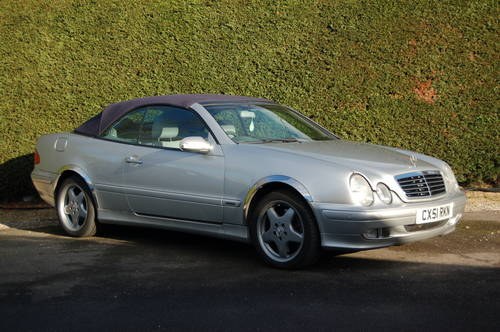 2001 Mercedes CLK430 V8 Auto 139600 miles VENDU