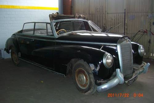 1955 Mercedes Adenauer Convertible rare RHD For Sale