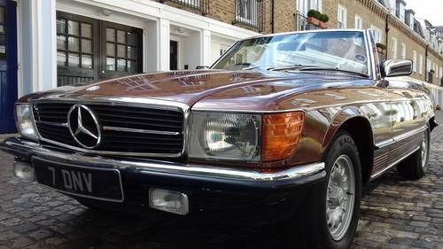 1978 STUNNING AND PRISTINE 350SL WITH ONLY 34000 MILES SOLD