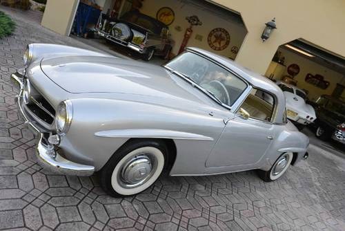 1961 Mercedes 190sl Roadster 2 Tops Silver  23k miles Solid  125k For Sale