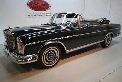 Mercedes 250 SE Convertible 1967 For Sale by Auction