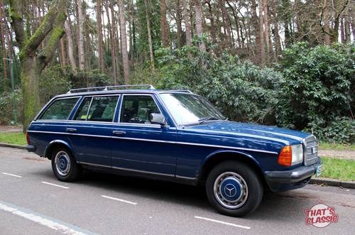1983 Mercedes W123 Estate - 1 Owner from new - Diesel SOLD