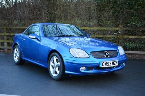 2004 Mercedes SLK320 V6 only 14,000 miles from new 2-owners SOLD