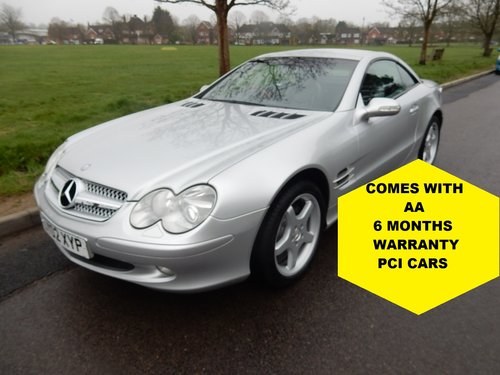 2002 Mercedes SL FSH. Sat/Nav.Top Spec Only 56,000 Miles For Sale