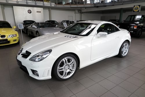 2009 Mercedes-Benz SLK 55 AMG *White*47.270 km*German Delivery* For Sale