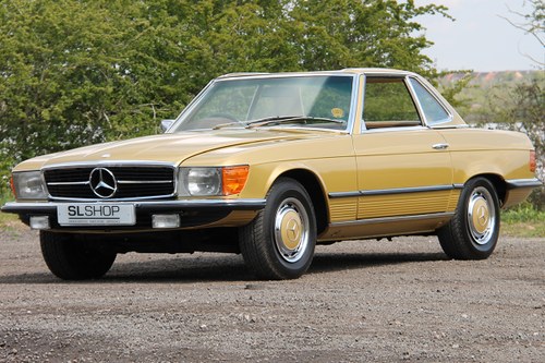 1973 Mercedes-Benz 350SL (R107) Rare Icon Gold Early #2266 For Sale