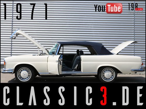 1971 MERCEDES-BENZ 280SE 3.5 CONVERTIBLE W111 For Sale