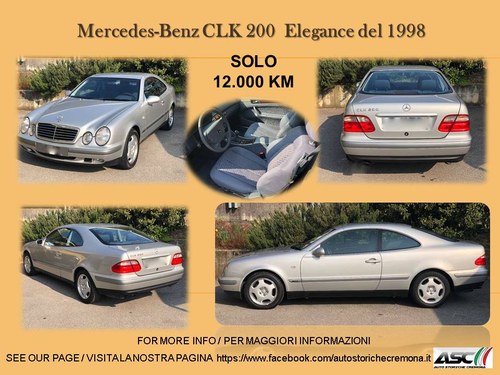 1998 Mercedes-Benz CLK 200  Elegance  LHD In vendita