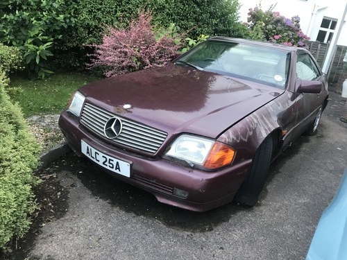 1990 MERCEDES 500SL PROJECT,BEEN STORED 14 YEARS,BARGAIN ! VENDUTO