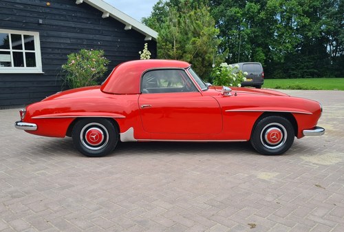LHD MERCEDES 190 SL 1956 Red Color 1000 Miglia ELIGIBLE ! For Sale