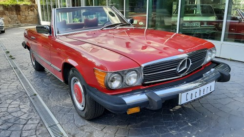 Mercedes-Benz 450SL R107 1978 Silver Met (originally)/Red SOLD