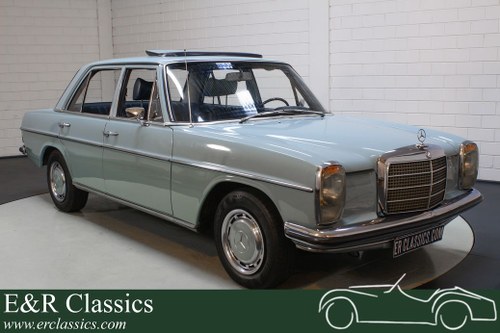 1972 Mercedes-Benz 220 D | History known | Sunroof | Baby blue | For Sale
