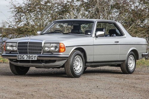 1985 Mercedes-Benz 280CE Coupe (W123) #2336 Silver with Blue SOLD